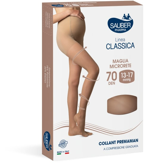 SAUBER COLLANT 70 DENARI PREMAMAN MAGLIA MICRORETE NEUTRO BEIGE 3 LINEA CLASSICA - Angeli Pharm
