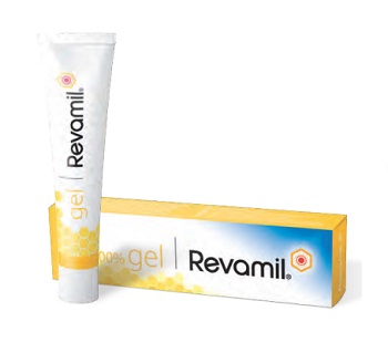 GEL A BASE DI MIELE STANDARDIZZATO E IRRADIATO A RAGGI GAMMA REVAMIL GEL PER GESTIONE ULCERE E INFEZIONI TUBO 18 G - Angeli Pharm