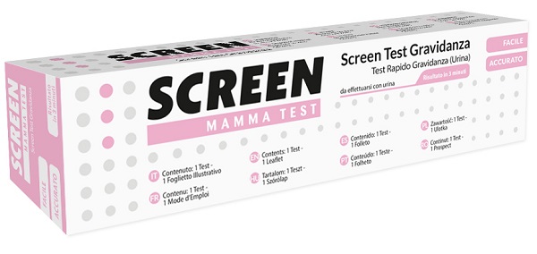 SCREEN TEST ORMONE HCG GRAVIDANZA NELL'URINA SCREEN TEST HCG 1 PEZZO - Angeli Pharm