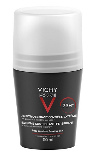 VICHY HOMME DEO ROLL-ON ANTI-TRASPIRANTE 50 ML - Angeli Pharm