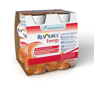 RESOURCE ENERGY ALBICOCCA 4 BOTTIGLIE 200 ML - Angeli Pharm