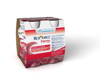 RESOURCE ENERGY FRAGOLA/LAMPONE 4 BOTTIGLIE 200 ML - Angeli Pharm