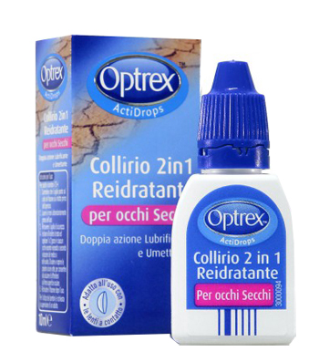 GOCCE OCULARI OPTREX ACTIDROPS 2IN1 REIDRATANTE OCCHI STANCHI 1 PEZZO - Angeli Pharm