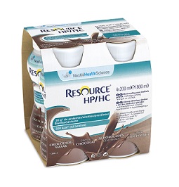 RESOURCE HP/HC CIOCCOLATO 4 BOTTIGLIE 200 ML - Angeli Pharm