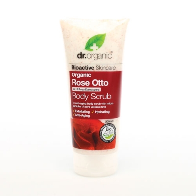 DR ORGANIC ROSE OTTO ROSA BODY SCRUB CORPO 200 ML - Angeli Pharm