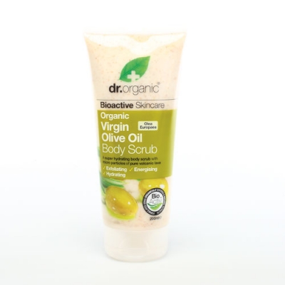 DR ORGANIC VIRGIN OLIVE OIL OLIO DI OLIVA BODY SCRUB CORPO 200 ML - Angeli Pharm