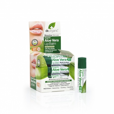 DR ORGANIC ALOE VERA LIP BALM BALSAMO LABBRA 5,7 ML - Angeli Pharm