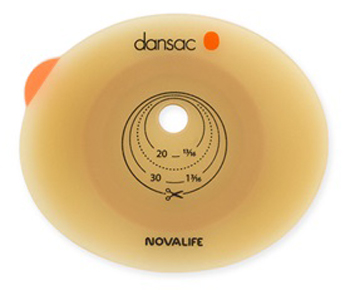PLACCA PER COLO ILEO ED UROSTOMIA DANSAC NOVALIFE2 55MM RITAGLIABILE 10-47 - Angeli Pharm