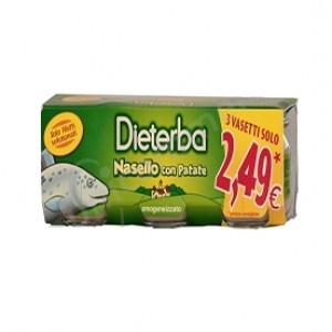 DIETERBA OMOGENEIZZATO NASELLO 3 PEZZI 80 G - Angeli Pharm