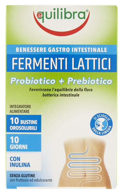 FERMENTI LATTICI PROBIOTICO + PREBIOTICO 10 BUSTINE OROSOLUBILI - Angeli Pharm