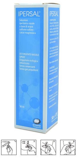 SOLUZIONE IPERTONICA IPERSAL SPRAY NASALE 50 ML - Angeli Pharm