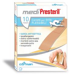 CEROTTO PER DITA MEDIPRESTERIL FLESSIBILE 12X2CM 10 PEZZI - Angeli Pharm