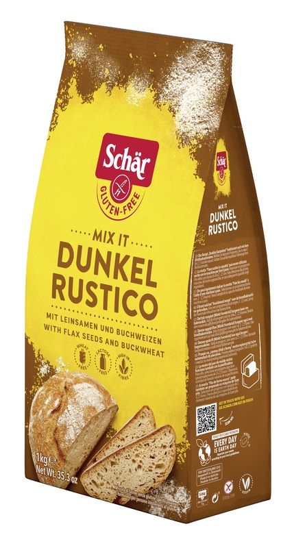 SCHAR MIX IT DUNKEL RUSTICO SENZA GLUTINE SENZA LATTOSIO 1 KG - Angeli Pharm