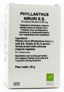 PHYLLANTHUS NIRURI ESTRATTO SECCO 60 CAPSULE - Angeli Pharm