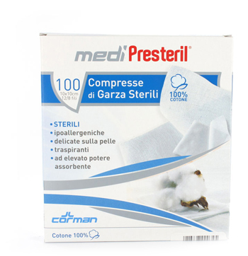 GARZA MEDIPRESTERIL STERILE MONOUSO 18X40 12 PEZZI - Angeli Pharm