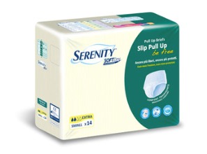 PANNOLONE A MUTANDINA SERENITY PULL UP BE FREE SD EXTRA SMALL 14 PEZZI - Angeli Pharm