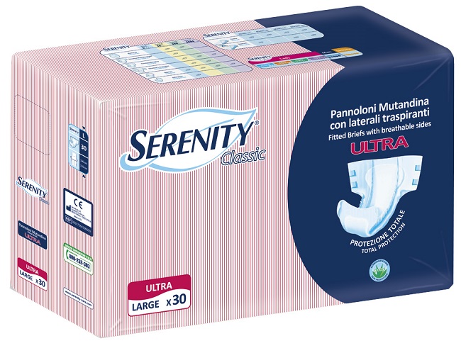 PANNOLONE A MUTANDINA SERENITY CLASSIC ULTRA ALOE LARGE 30 PEZZI - Angeli Pharm