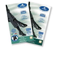 CALZA UOMO COTONE 70 DENARI  GRANDE NERO - Angeli Pharm