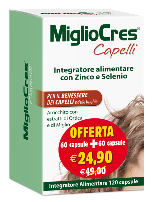 MIGLIOCRES 60+60 CAPSULE 60 G PROMOZIONE - Angeli Pharm