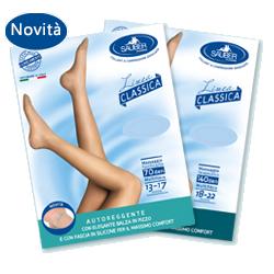 SAUBER CALZA AUTOREGGENTE 140 DENARI MAGLIA MICRORETE NEUTRO BEIGE 3 LINEA CLASSICA - Angeli Pharm