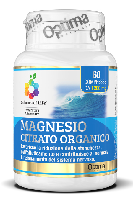 COLOURS OF LIFE MAGNESIO CITRATO ORGANICO 60 COMPRESSE 1200 MG - Angeli Pharm