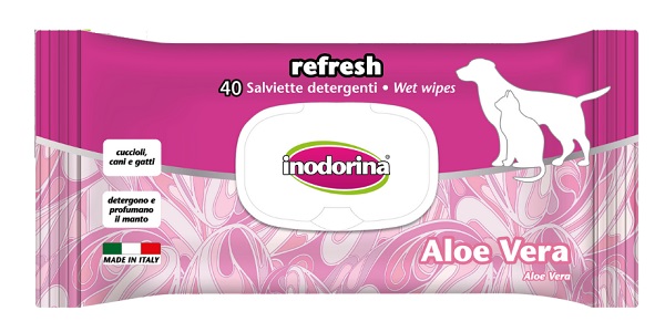 SALVIETTE ALOE VERA INODORINA 40 PEZZI - Angeli Pharm