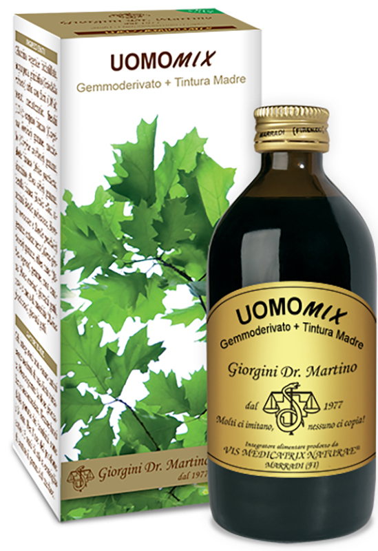 UOMOMIX GEMMODERIVATO + TINTURA MADRE SENZA ALCOOL 200 ML - Angeli Pharm