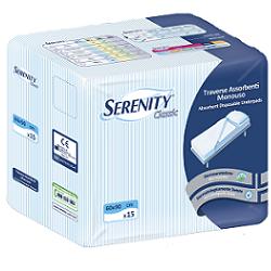 TRAVERSA SALVAMATERASSO PER INCONTINENZA SERENITY CLASSIC ALOE 60X90CM 15 PEZZI FARMABILITY - Angeli Pharm