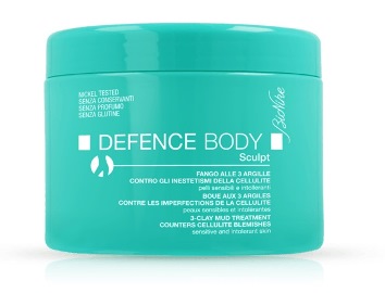 DEFENCE BODY ANTICELLULITE FANGO ALLE 3 ARGILLE VASO 500 G - Angeli Pharm