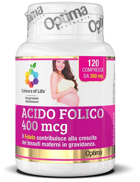 COLOURS OF LIFE ACIDO FOLICO 400 MCG 120 COMPRESSE 350 MG - Angeli Pharm