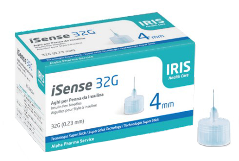 I SENSE AGO PER INSULINA GAUGE 32 4 MM 100 PEZZI - Angeli Pharm