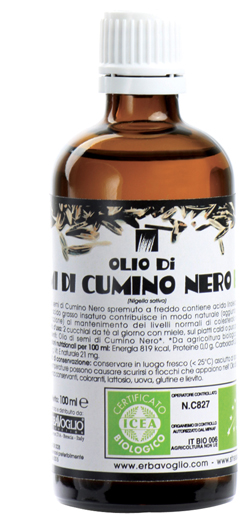 OLIO SEMI CUMINO NERO BIOLOGICO - Angeli Pharm