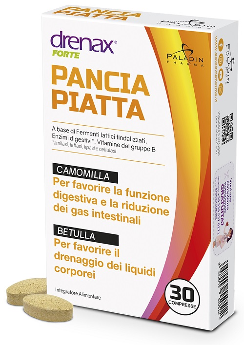 DRENAX FORTE PANCIA PIATTA 30 COMPRESSE - Angeli Pharm