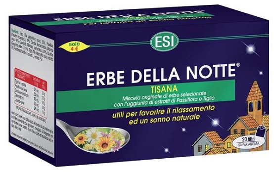 ESI ERBE DELLA NOTTE TISANA 20 FILTRI ASTUCCIO 40 G - Angeli Pharm