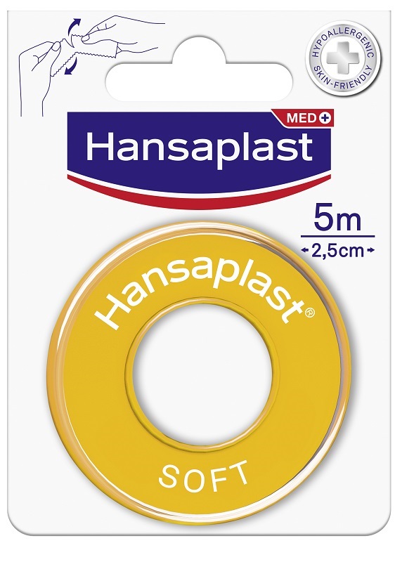 CEROTTO MEDICATO IN ROCCHETTO HANSAPLAST SOFT M5X2,5CM - Angeli Pharm