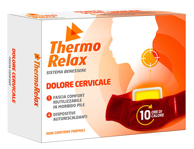 THERMORELAX FASCIA DOLORE CERVICALE+4 DISPOSITIVI AUTORISCALDANTI - Angeli Pharm