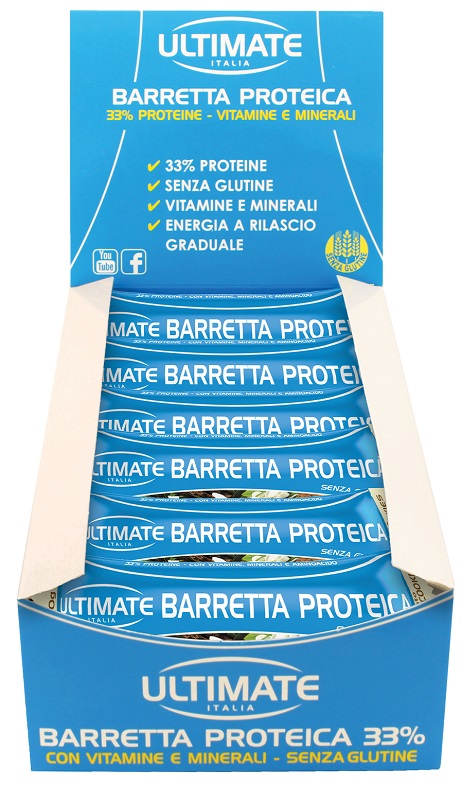 ULTIMATE BARRETTA PROTEICA GUSTO VANIGLIA E COOKIES 24 PEZZI - Angeli Pharm