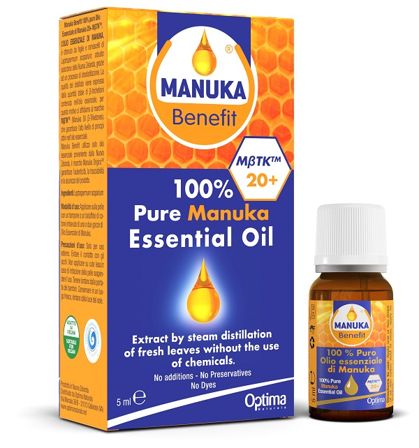 MANUKA BENEFIT OLIO ESSENZIALE DI MANUKA 5 ML - Angeli Pharm