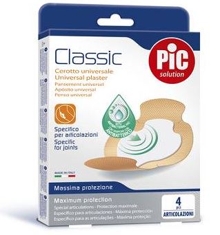 CEROTTO PIC CLASSIC ARTICOLAZIONI ANTIBATTERICO 4 PEZZI - Angeli Pharm