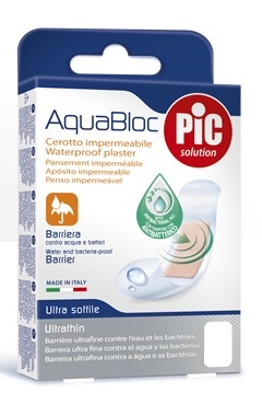 CEROTTO PIC AQUABLOC 10X12 STERILE ANTIBATTERICO 5 PEZZI - Angeli Pharm