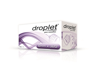AGO PER PENNA DA INSULINA DROPLET 32 GAUGE 6 MM 100 PEZZI - Angeli Pharm