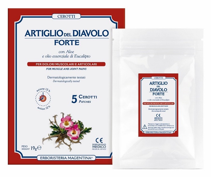 ARTIGLIO DEL DIAVOLO FORTE CEROTTO 5 PEZZI - Angeli Pharm