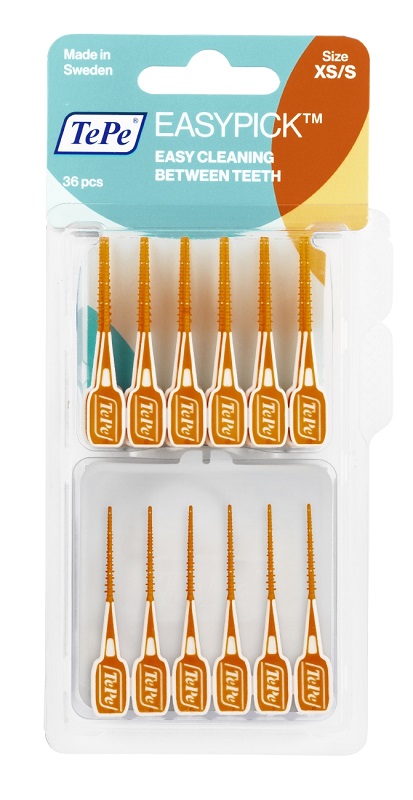TEPE SCOVOLINI EASYPICK EXTRASMALL/SMALL ARANCIONE 36 PEZZI - Angeli Pharm