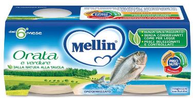 MELLIN OMOGENEIZZATO ORATA 2X80 G - Angeli Pharm