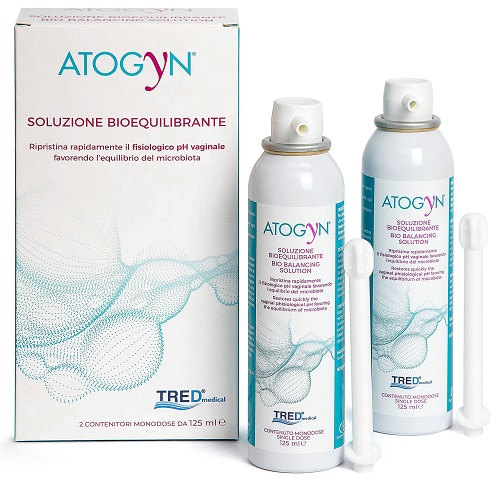 ATOGYN DISPOSITIVO IGIENE VAGINALE E RIPRISTINO PH FISIOLOGICO BAG ON VALVE 2 PEZZI DA 125ML - Angeli Pharm