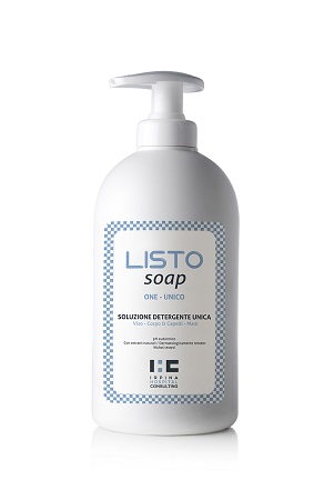 LISTO SOAP ONE UNICO SOLUZIONE DETERGENTE UNICA VISO - CORPO & CAPELLI - MANI 500 ML - Angeli Pharm