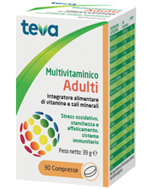 MULTIVITAMINICO ADULTI TEVA 30 COMPRESSE 30 G - Angeli Pharm