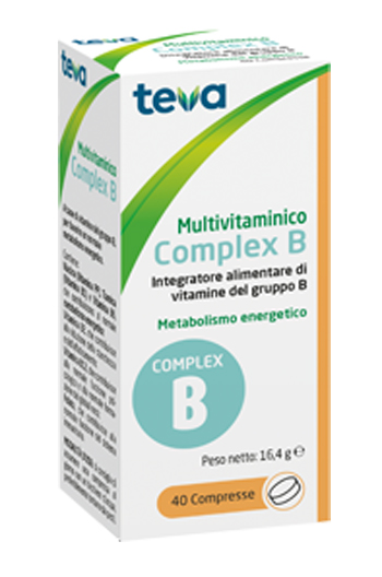 MULTIVITAMINICO COMPLEX B TEVA 40 COMPRESSE 16,4 G - Angeli Pharm
