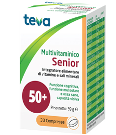 MULTIVITAMINICO SENIOR TEVA 30 COMPRESSE 39 G - Angeli Pharm