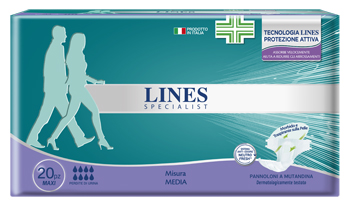 LINES SPECIALIS PANNOLONE A MUTANDINA MAXI MEDIA FARMA 20 PEZZI - Angeli Pharm